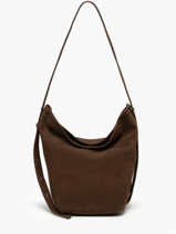 Sac Port paule Sac  Dos M Cavalier Nubuck Cuir Etrier Marron cavalier nubuck ECAN126M